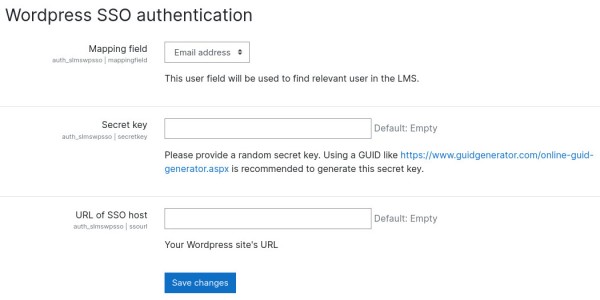 Wordpress SSO authentication