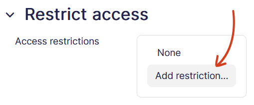 Access Restriction Button